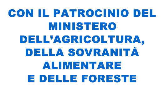 Con il patrocinio del Ministero dell’agricoltura, della sovranità alimentare e delle foreste